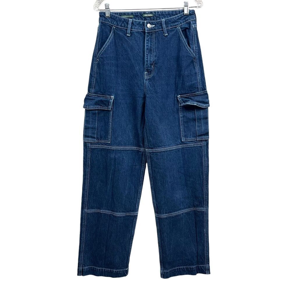wild fable Indigo High-Rise Cargo Jeans